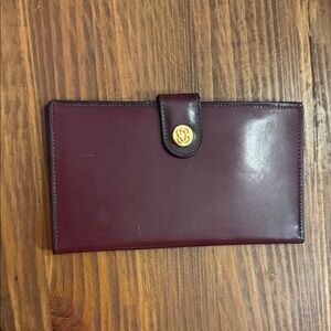 Bosca Full Grain leather billfold wallet rich burgundy excellent condition